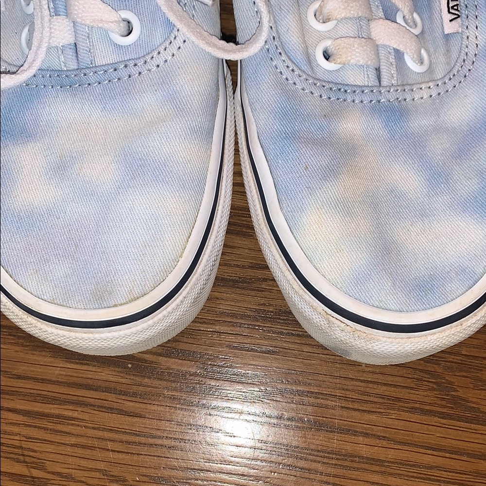 Vans Blue and White Tie-Dye Sneakers - Picture 8 of 8